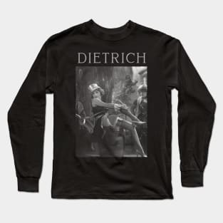 MARLENE DIETRICH - Blue Angel - Iconic Long Sleeve T-Shirt